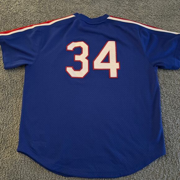 Authentic Mitchell & Ness Nolan Ryan MLB Texas Rangers 1989 Jersey 48 XL - Picture 2 of 11